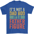 Father's Day Dad Bod It's a Father Figure Mens T-Shirt Cotton Gildan Royal Blue