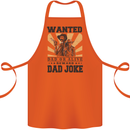 Father's Day Dad Joke Funny Cowboy Poster Cotton Apron 100% Organic Orange