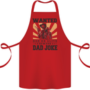 Father's Day Dad Joke Funny Cowboy Poster Cotton Apron 100% Organic Red