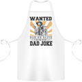 Father's Day Dad Joke Funny Cowboy Poster Cotton Apron 100% Organic White