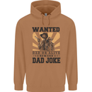 Father's Day Dad Joke Funny Cowboy Poster Mens 80% Cotton Hoodie Caramel Latte