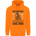 Father's Day Dad Joke Funny Cowboy Poster Mens 80% Cotton Hoodie Orange