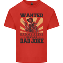 Father's Day Dad Joke Funny Cowboy Poster Mens Cotton T-Shirt Tee Top Red