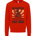 Father's Day Dad Joke Funny Cowboy Poster Mens Sweatshirt Jumper Bright Red