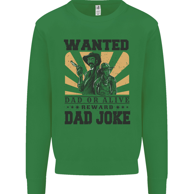 Father's Day Dad Joke Funny Cowboy Poster Mens Sweatshirt Jumper Irish Green