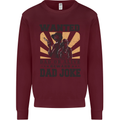 Father's Day Dad Joke Funny Cowboy Poster Mens Sweatshirt Jumper Maroon