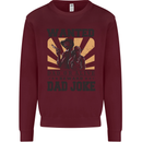 Father's Day Dad Joke Funny Cowboy Poster Mens Sweatshirt Jumper Maroon