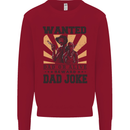 Father's Day Dad Joke Funny Cowboy Poster Mens Sweatshirt Jumper Red