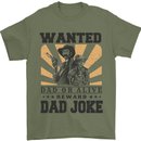 Father's Day Dad Joke Funny Cowboy Poster Mens T-Shirt Cotton Gildan Military Green