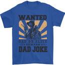 Father's Day Dad Joke Funny Cowboy Poster Mens T-Shirt Cotton Gildan Royal Blue