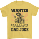Father's Day Dad Joke Funny Cowboy Poster Mens T-Shirt Cotton Gildan Yellow