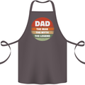 Father's Day Dad  the Man Myth Legend Funny Cotton Apron 100% Organic Dark Grey