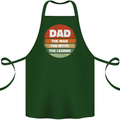 Father's Day Dad  the Man Myth Legend Funny Cotton Apron 100% Organic Forest Green