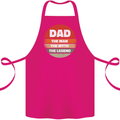 Father's Day Dad  the Man Myth Legend Funny Cotton Apron 100% Organic Pink
