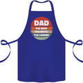 Father's Day Dad  the Man Myth Legend Funny Cotton Apron 100% Organic Royal Blue