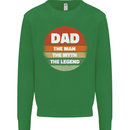 Father's Day Dad  the Man Myth Legend Funny Mens Sweatshirt Jumper Irish Green