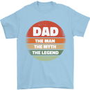 Father's Day Dad  the Man Myth Legend Funny Mens T-Shirt Cotton Gildan Light Blue