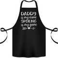 Father's Day Daddy Is My Name Funny Dad Cotton Apron 100% Organic Black