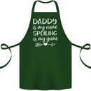 Father's Day Daddy Is My Name Funny Dad Cotton Apron 100% Organic Forest Green
