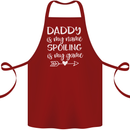Father's Day Daddy Is My Name Funny Dad Cotton Apron 100% Organic Maroon