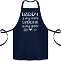Father's Day Daddy Is My Name Funny Dad Cotton Apron 100% Organic Navy Blue