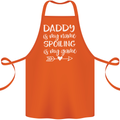 Father's Day Daddy Is My Name Funny Dad Cotton Apron 100% Organic Orange