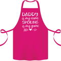 Father's Day Daddy Is My Name Funny Dad Cotton Apron 100% Organic Pink