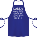 Father's Day Daddy Is My Name Funny Dad Cotton Apron 100% Organic Royal Blue