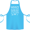 Father's Day Daddy Is My Name Funny Dad Cotton Apron 100% Organic Turquoise