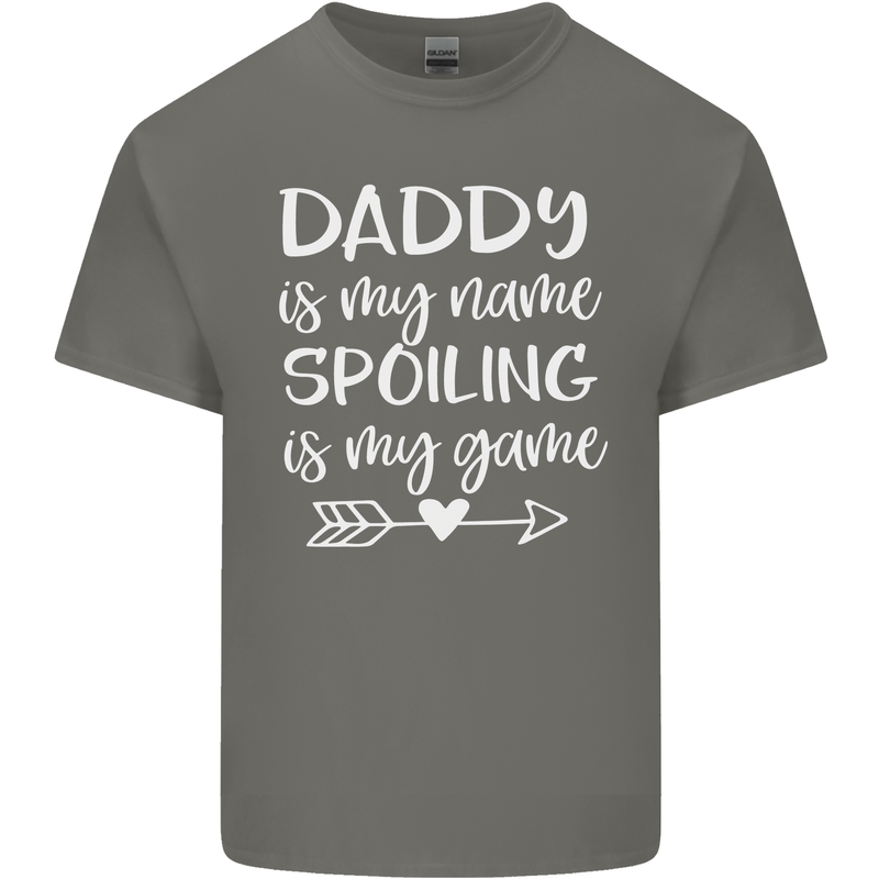 Father's Day Daddy Is My Name Funny Dad Mens Cotton T-Shirt Tee Top Charcoal