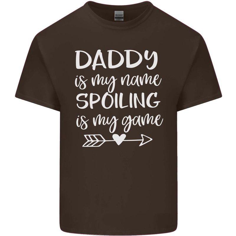 Father's Day Daddy Is My Name Funny Dad Mens Cotton T-Shirt Tee Top Dark Chocolate
