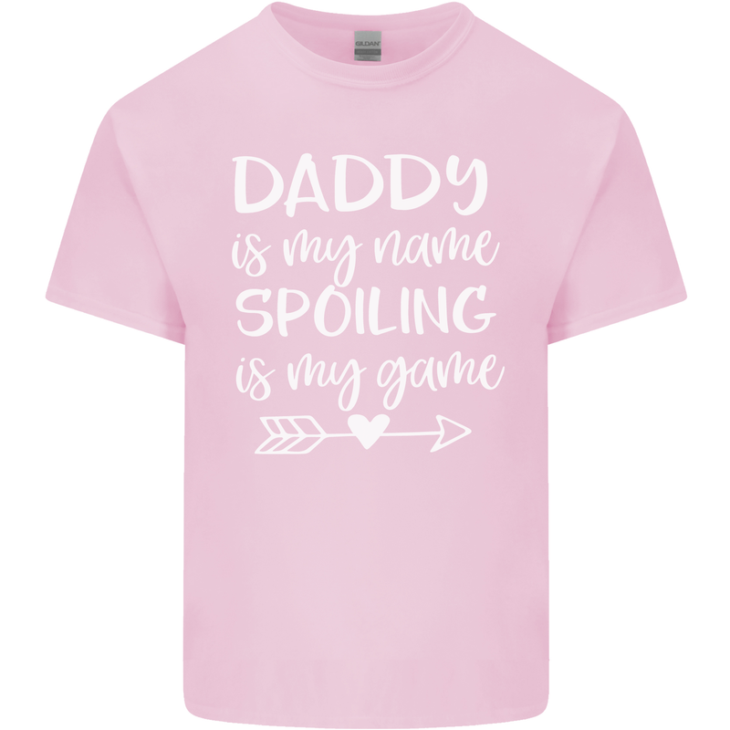 Father's Day Daddy Is My Name Funny Dad Mens Cotton T-Shirt Tee Top Light Pink