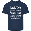 Father's Day Daddy Is My Name Funny Dad Mens Cotton T-Shirt Tee Top Navy Blue