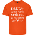Father's Day Daddy Is My Name Funny Dad Mens Cotton T-Shirt Tee Top Orange