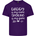 Father's Day Daddy Is My Name Funny Dad Mens Cotton T-Shirt Tee Top Purple