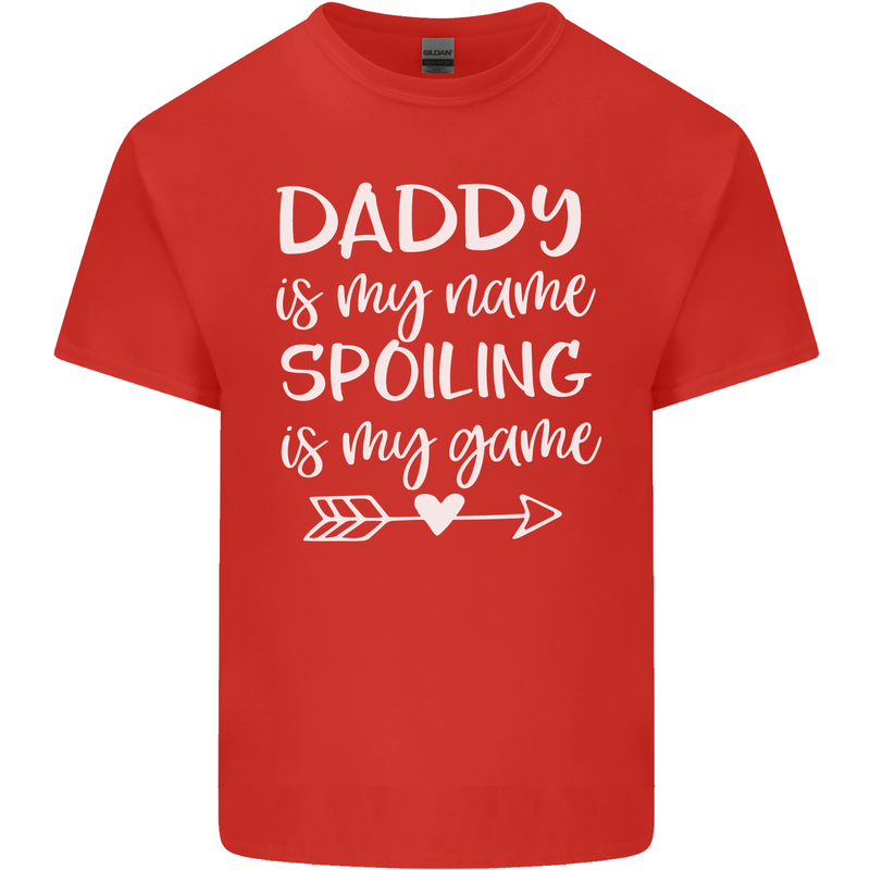 Father's Day Daddy Is My Name Funny Dad Mens Cotton T-Shirt Tee Top Red