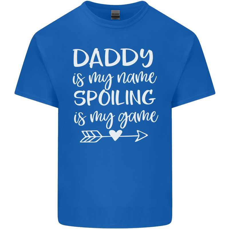 Father's Day Daddy Is My Name Funny Dad Mens Cotton T-Shirt Tee Top Royal Blue