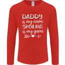 Father's Day Daddy Is My Name Funny Dad Mens Long Sleeve T-Shirt Red