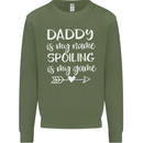 Father's Day Daddy Is My Name Funny Dad Mens Sweatshirt Jumper Military Green