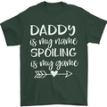 Father's Day Daddy Is My Name Funny Dad Mens T-Shirt Cotton Gildan Forest Green