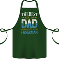 Father's Day Fishing Dad & Son Fisherman Cotton Apron 100% Organic Forest Green