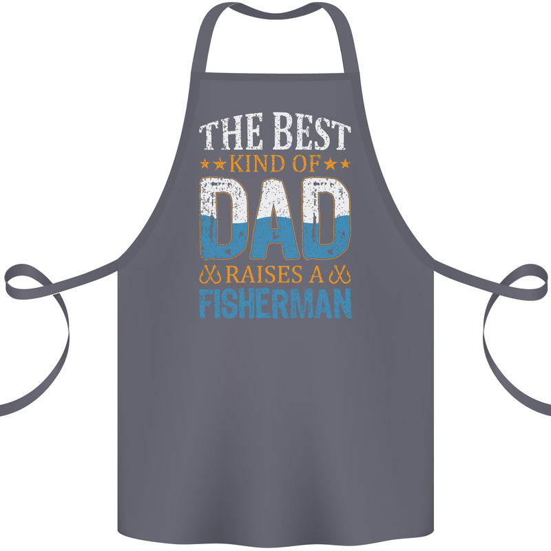 Father's Day Fishing Dad & Son Fisherman Cotton Apron 100% Organic Steel