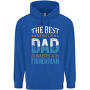 Father's Day Fishing Dad & Son Fisherman Mens 80% Cotton Hoodie Royal Blue