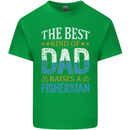 Father's Day Fishing Dad & Son Fisherman Mens Cotton T-Shirt Tee Top Irish Green