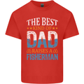 Father's Day Fishing Dad & Son Fisherman Mens Cotton T-Shirt Tee Top Red