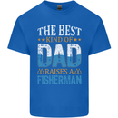 Father's Day Fishing Dad & Son Fisherman Mens Cotton T-Shirt Tee Top Royal Blue