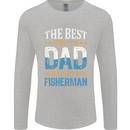 Father's Day Fishing Dad & Son Fisherman Mens Long Sleeve T-Shirt Sports Grey