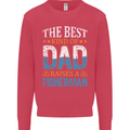 Father's Day Fishing Dad & Son Fisherman Mens Sweatshirt Jumper Heliconia