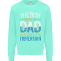 Father's Day Fishing Dad & Son Fisherman Mens Sweatshirt Jumper Peppermint