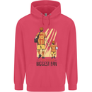 Father's Day Football Dad & Son Daddy Childrens Kids Hoodie Heliconia